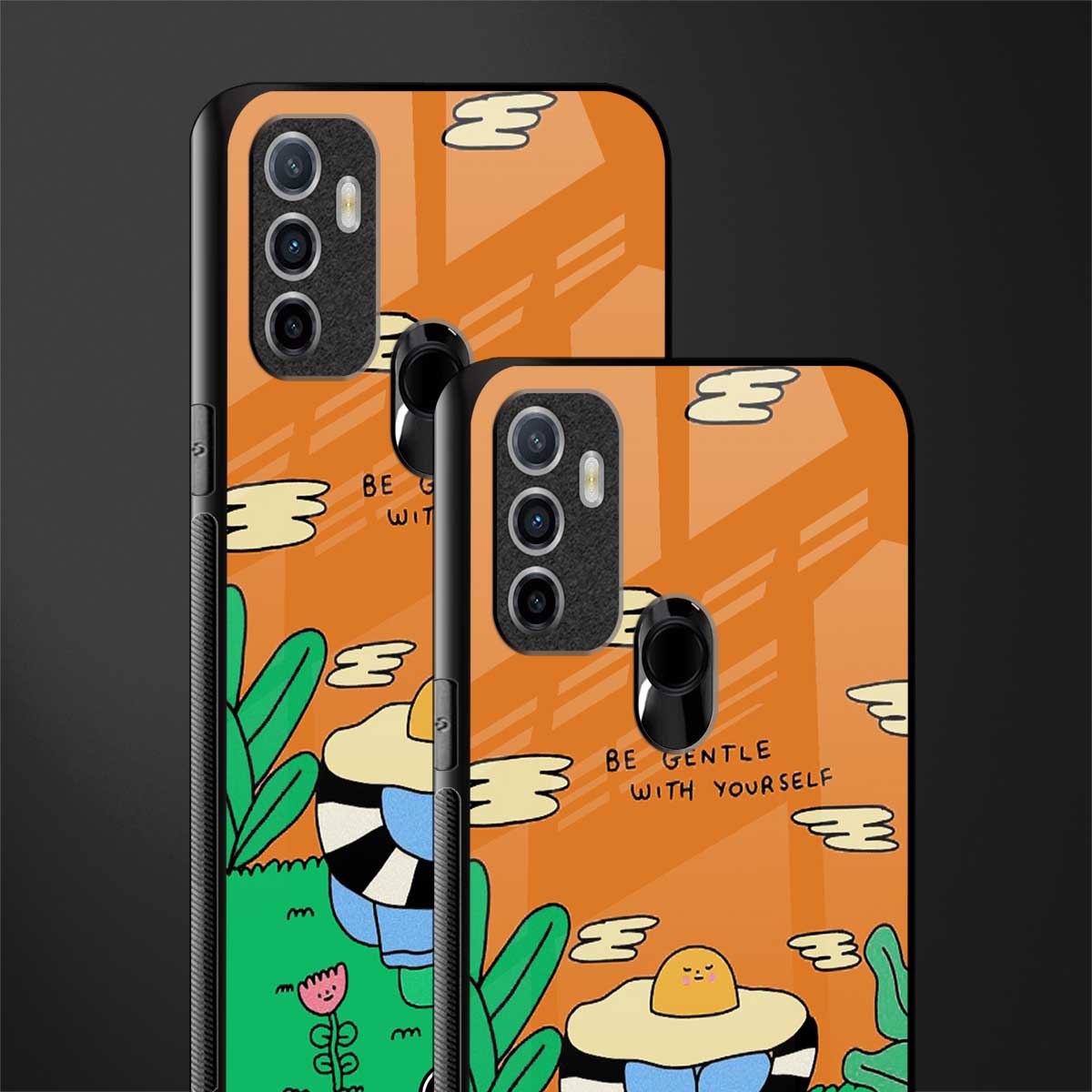 be gentle with yourself glass case for oppo a53 image-2