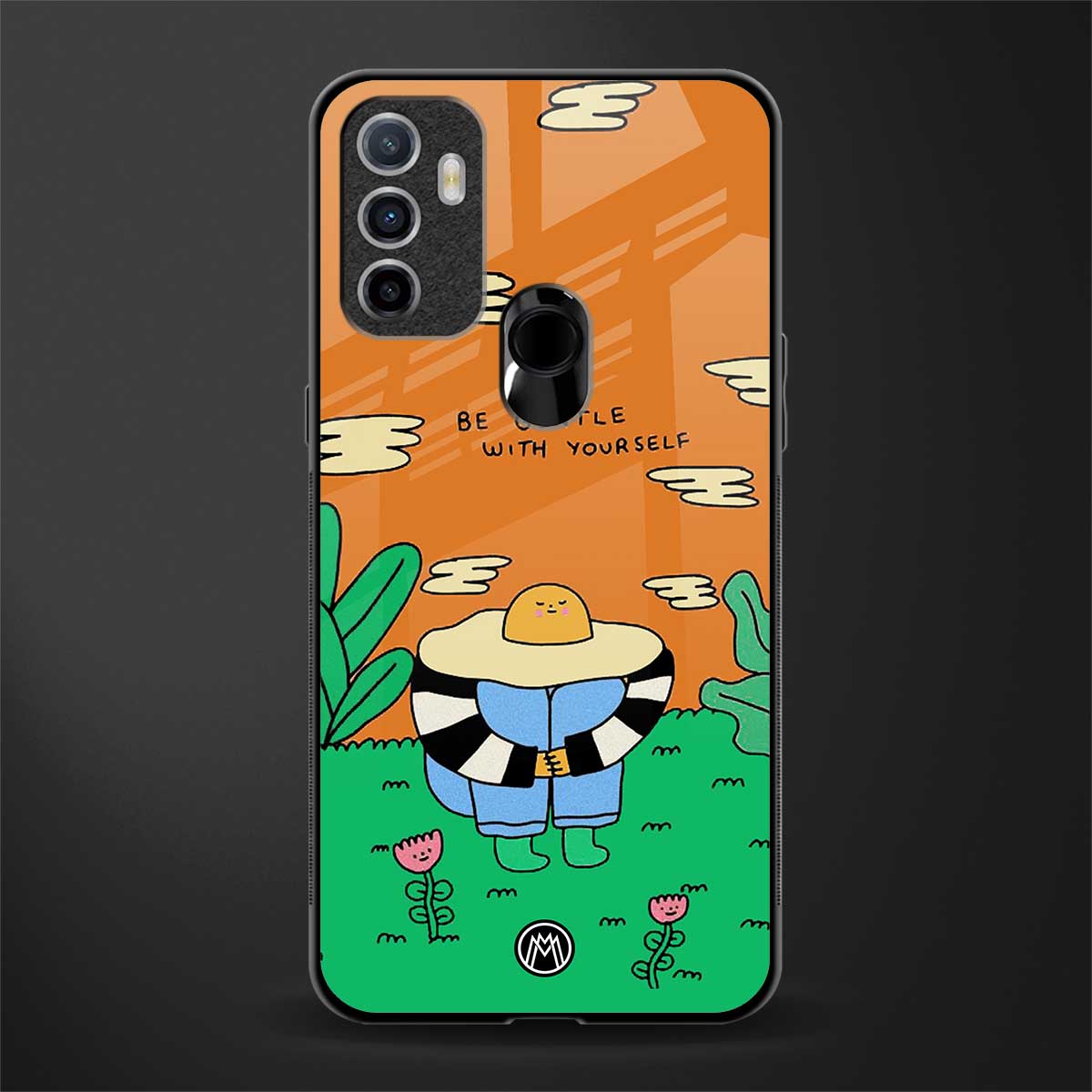 be gentle with yourself glass case for oppo a53 image