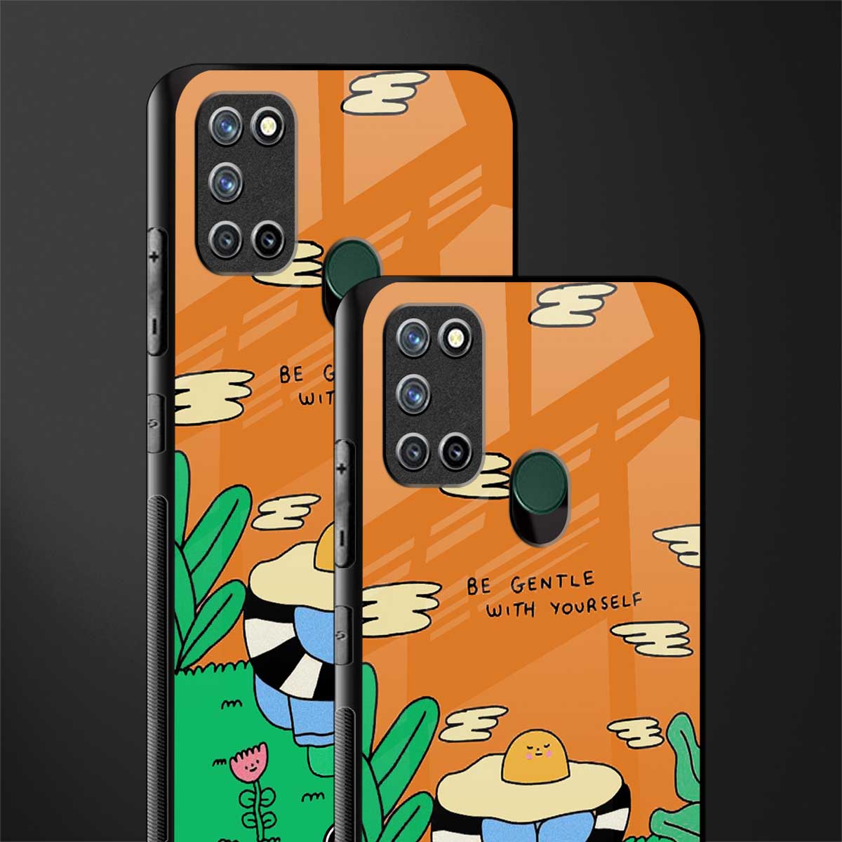 be gentle with yourself glass case for realme 7i image-2