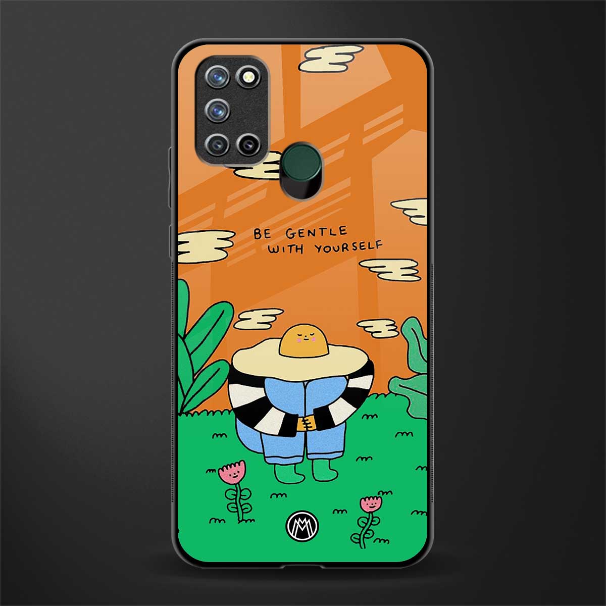 be gentle with yourself glass case for realme 7i image