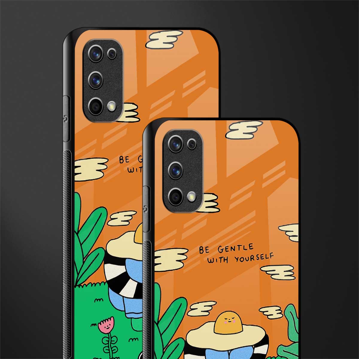 be gentle with yourself glass case for realme 7 pro image-2