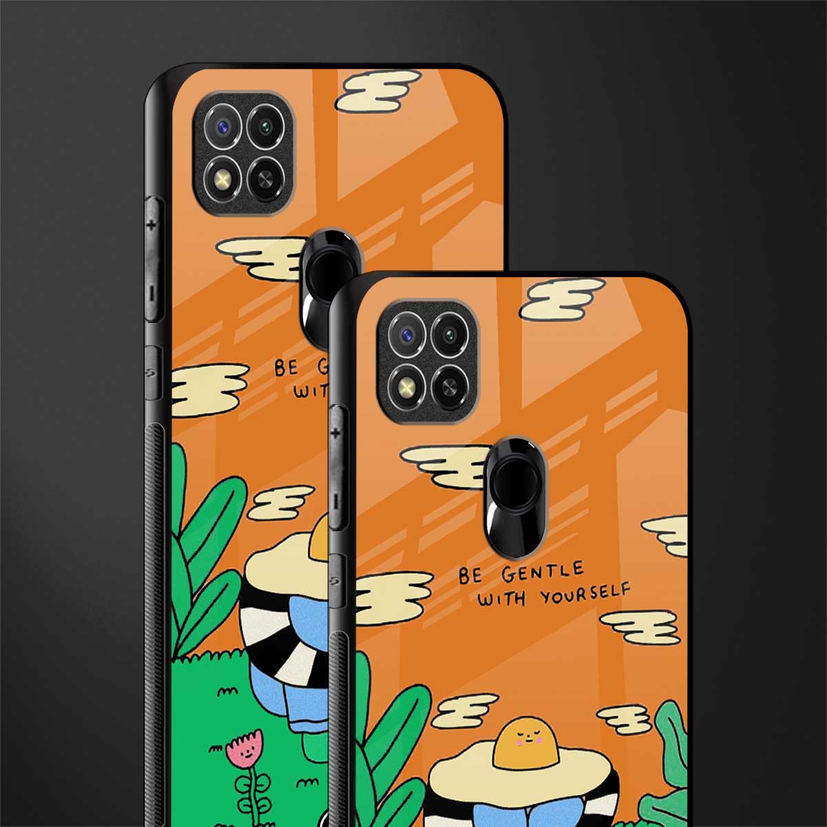 be gentle with yourself glass case for redmi 9 image-2