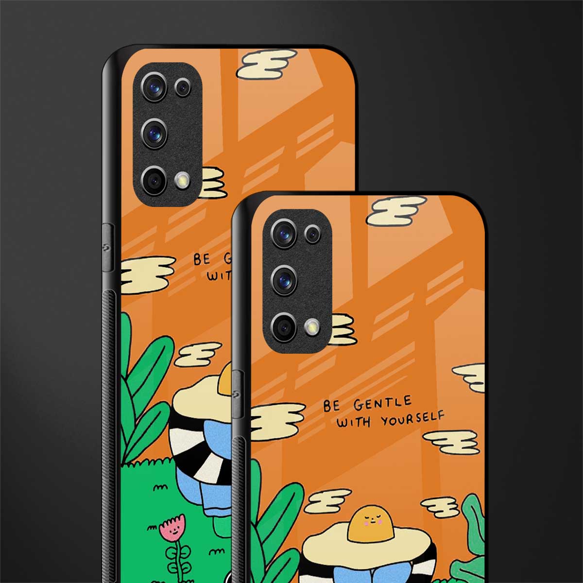 be gentle with yourself glass case for realme x7 pro image-2