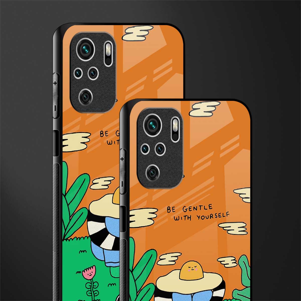 be gentle with yourself glass case for redmi note 10 image-2