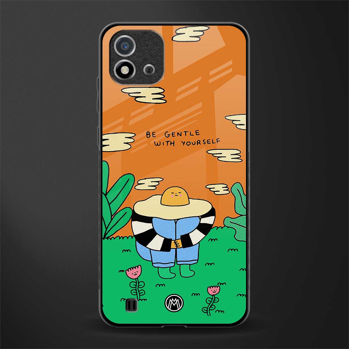 be gentle with yourself glass case for realme c20 image