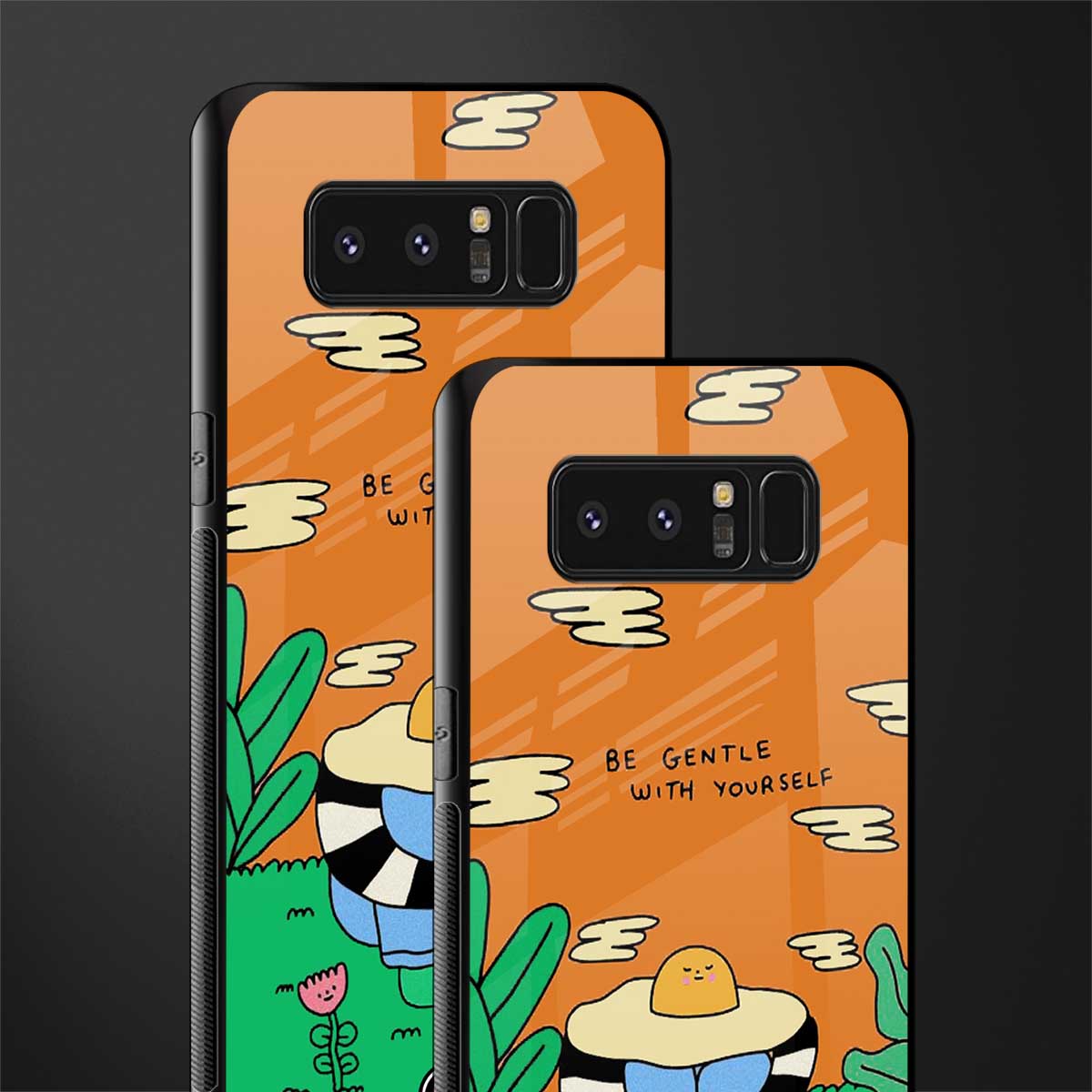 be gentle with yourself glass case for samsung galaxy note 8 image-2