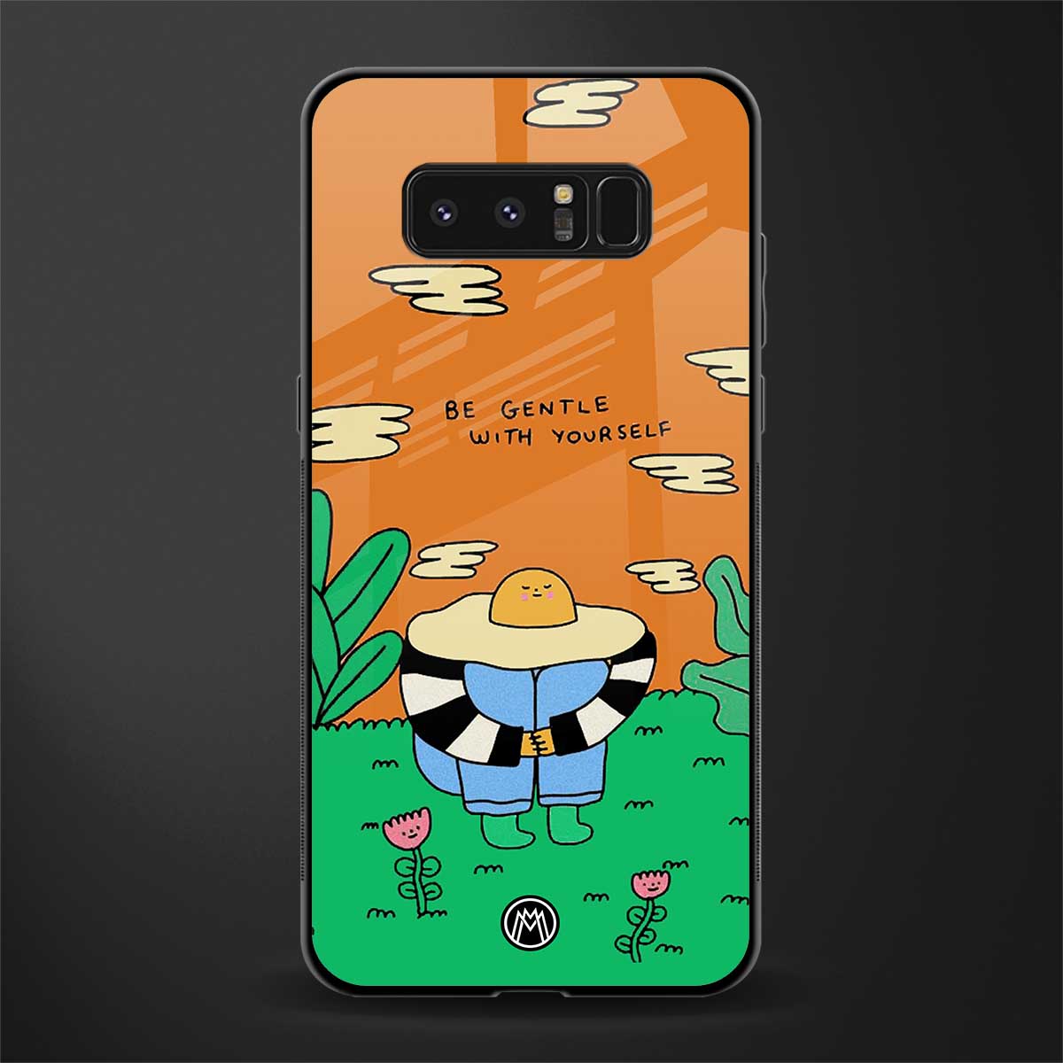 be gentle with yourself glass case for samsung galaxy note 8 image