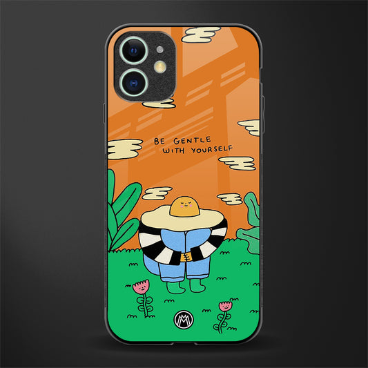 be gentle with yourself glass case for iphone 11 image