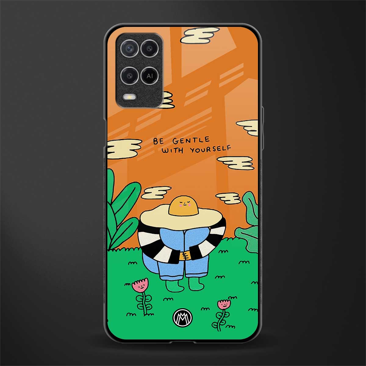 be gentle with yourself glass case for oppo a54 image
