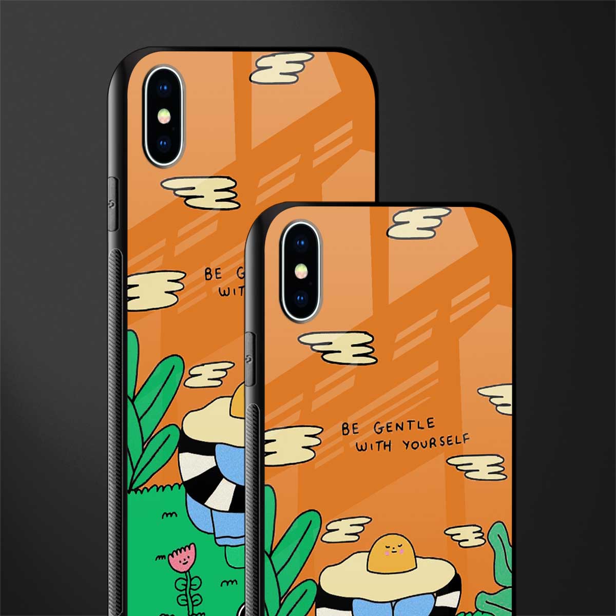 be gentle with yourself glass case for iphone xs max image-2