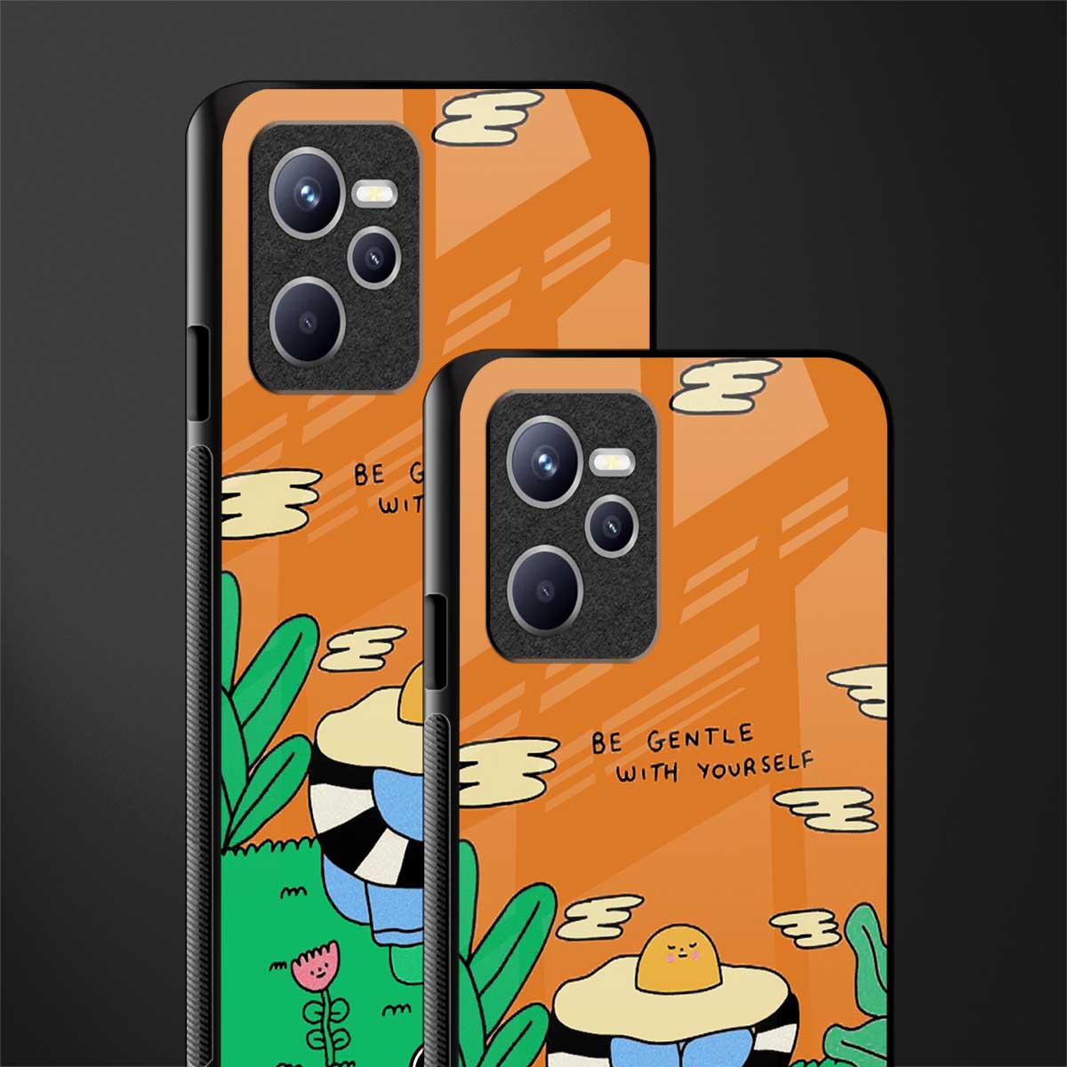 be gentle with yourself glass case for realme c35 image-2
