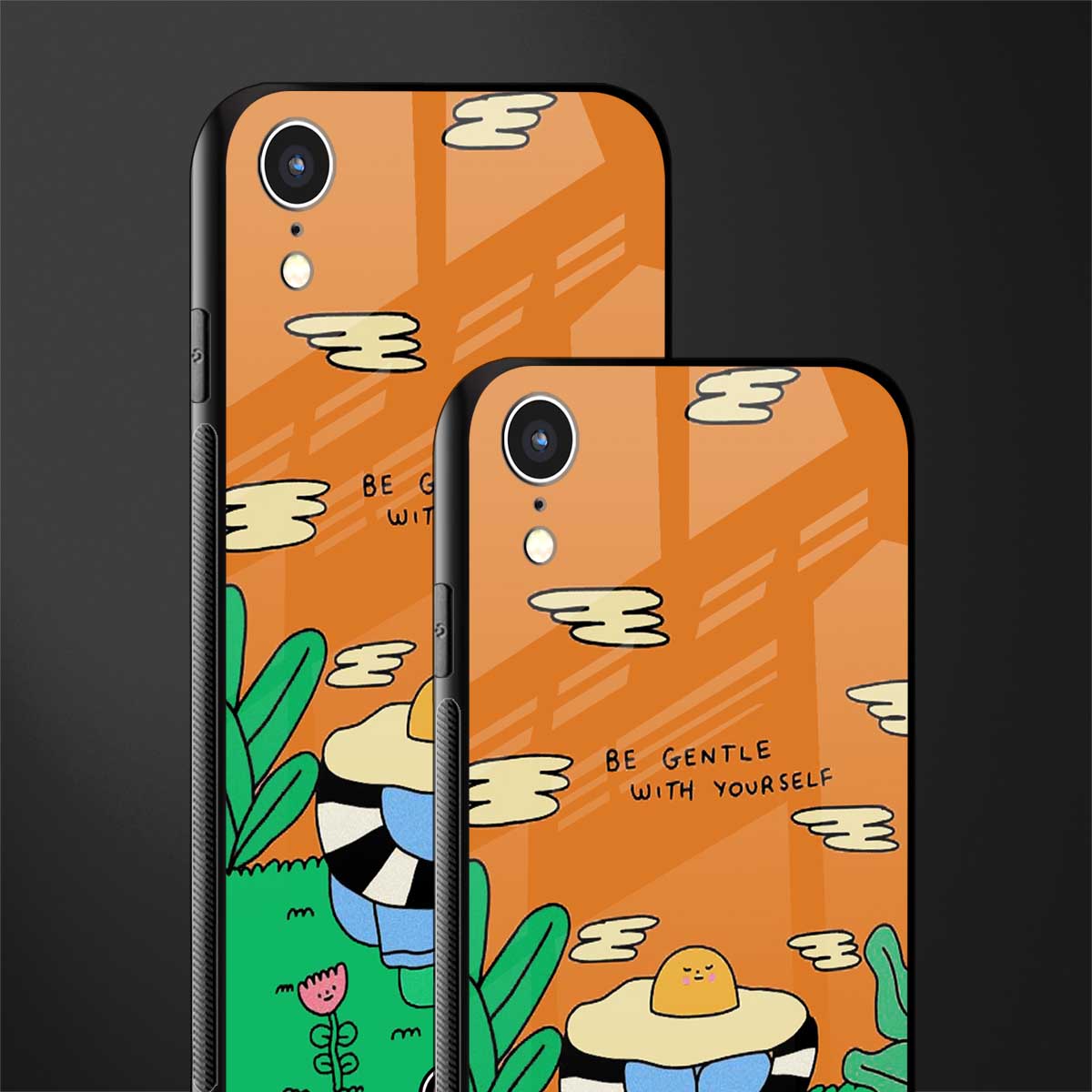 be gentle with yourself glass case for iphone xr image-2