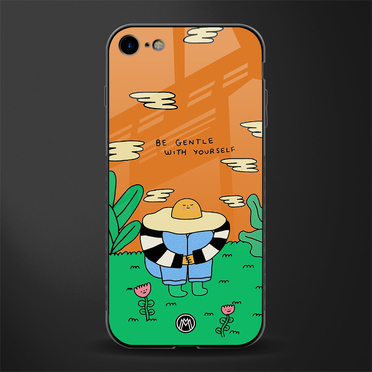 be gentle with yourself glass case for iphone 7 image