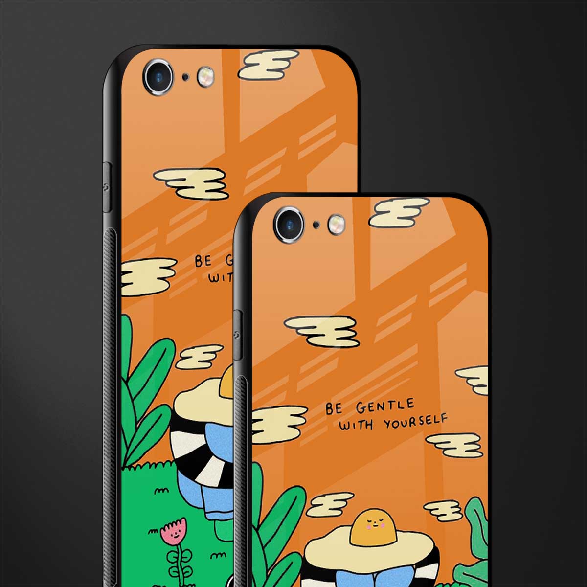 be gentle with yourself glass case for iphone 6s image-2