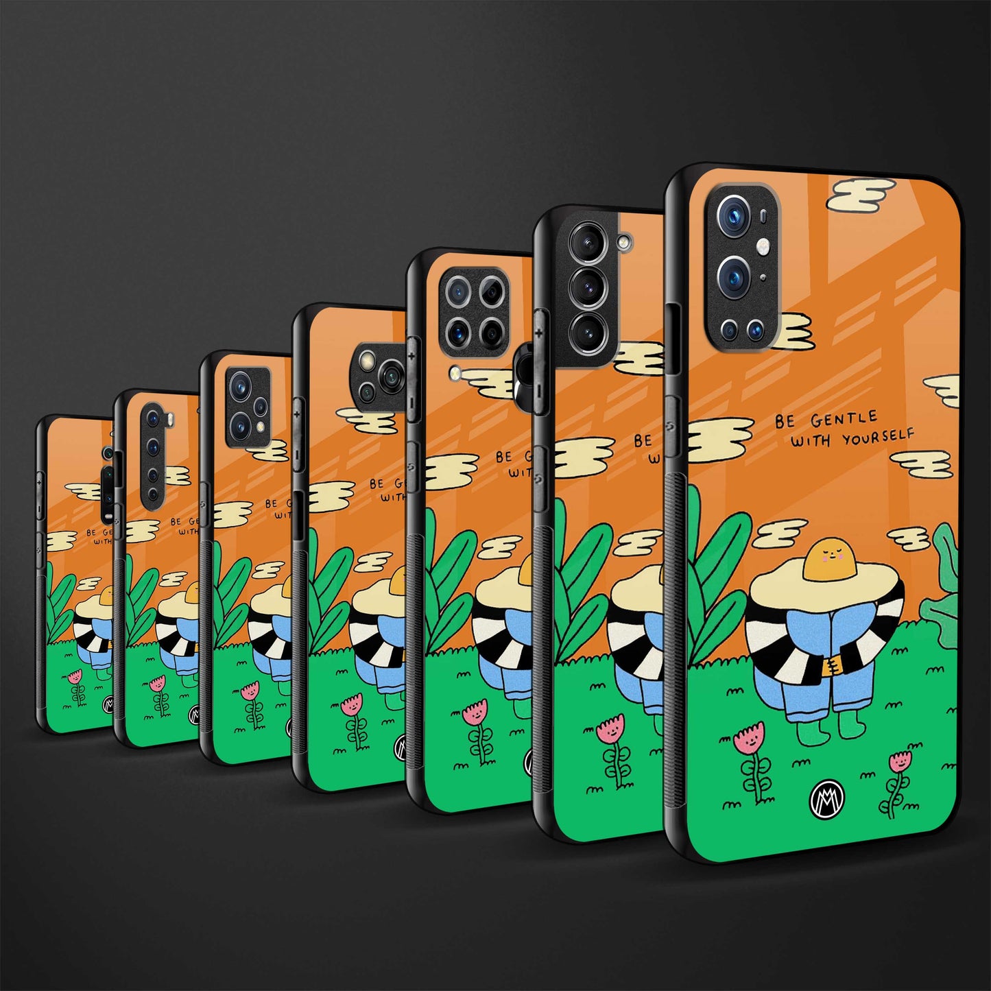 be gentle with yourself glass case for vivo v23 pro 5g image-3