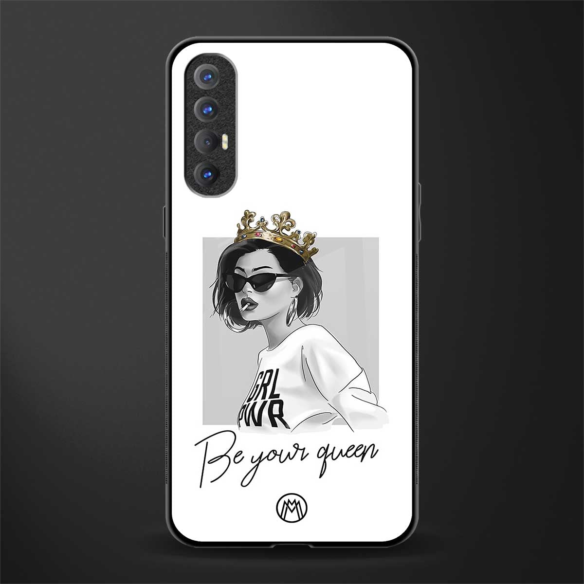 be your queen glass case for oppo reno 3 pro image