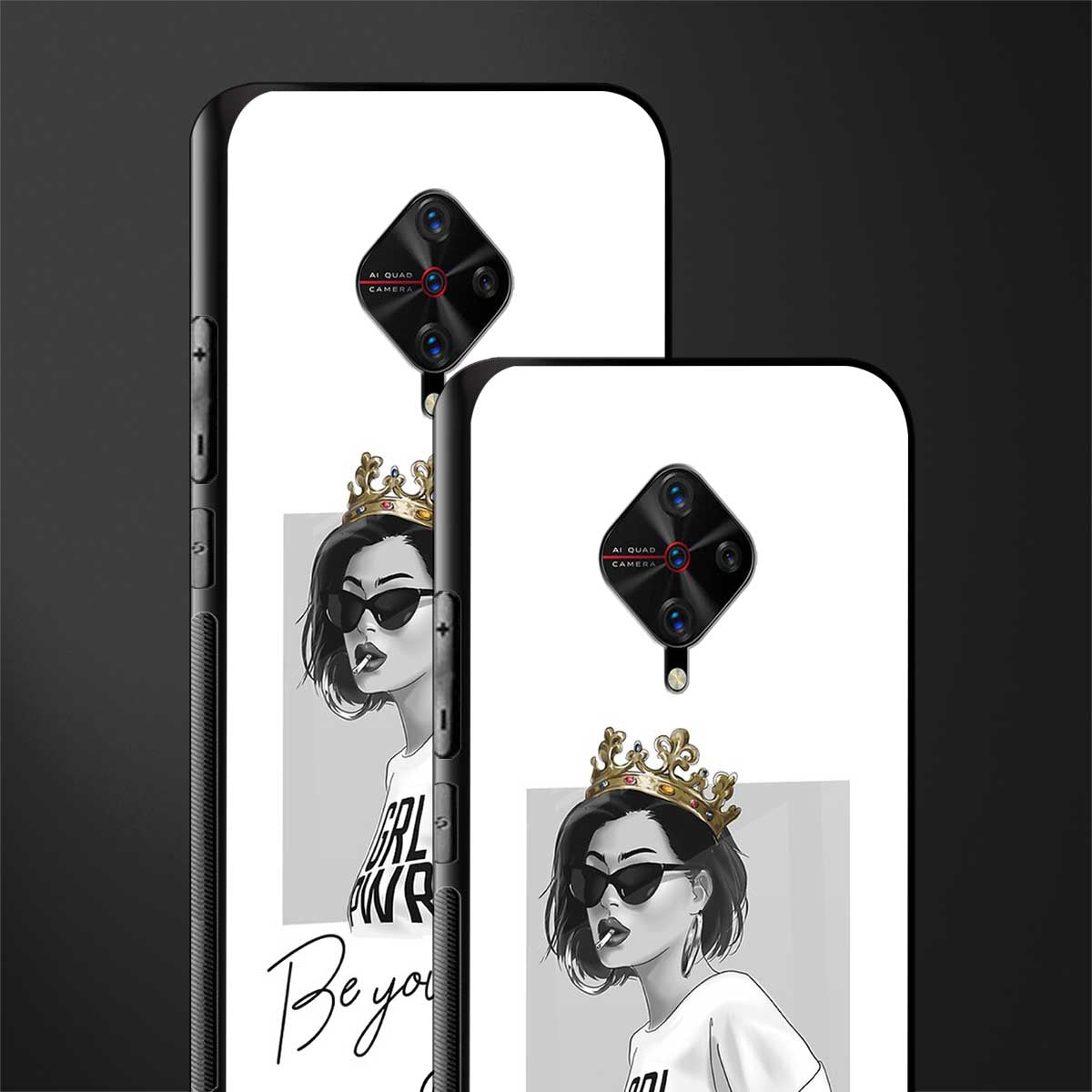 be your queen glass case for vivo s1 pro image-2