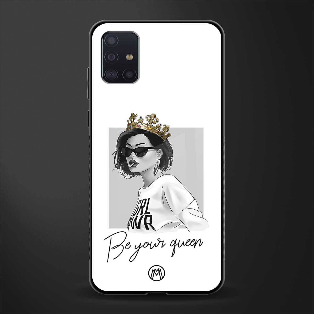be your queen glass case for samsung galaxy a71 image