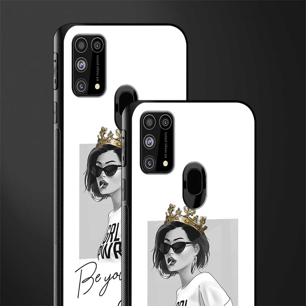 be your queen glass case for samsung galaxy m31 image-2