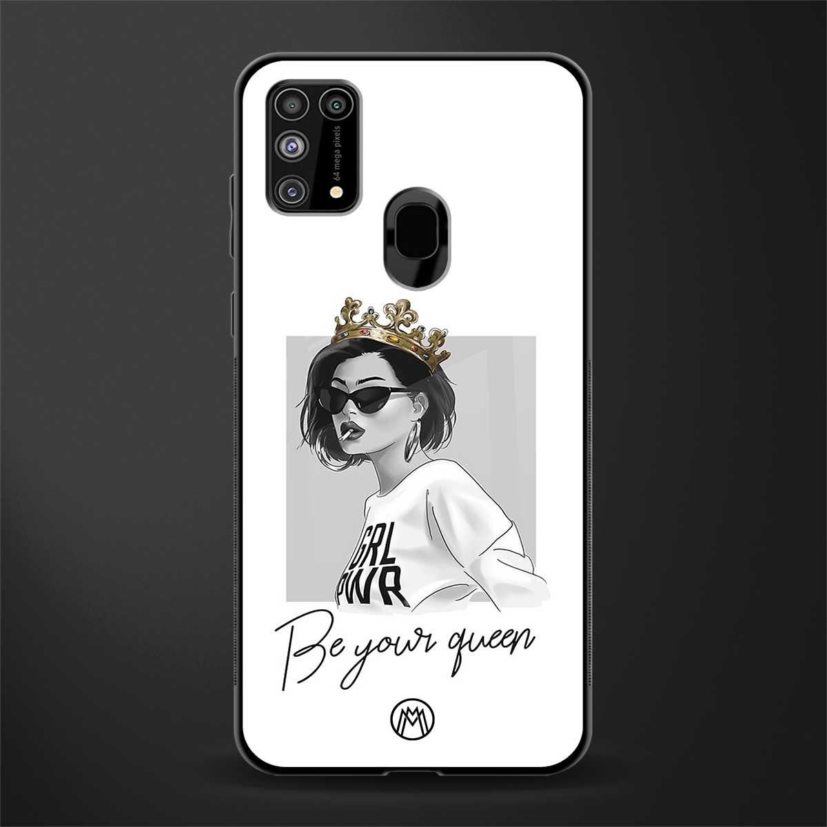 be your queen glass case for samsung galaxy m31 image