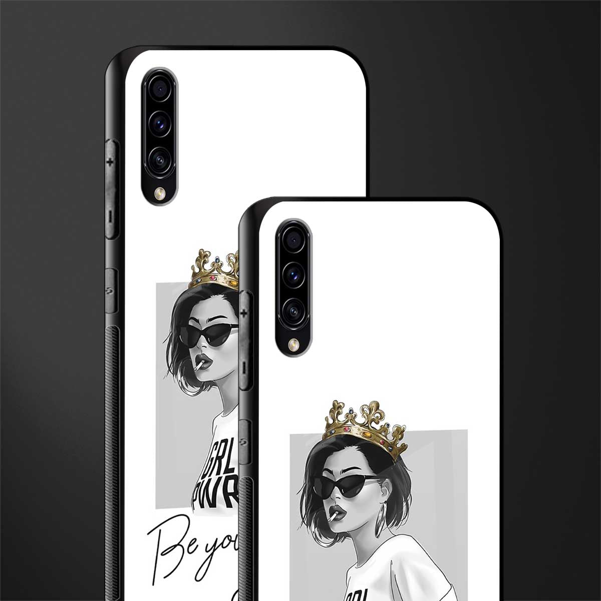 be your queen glass case for samsung galaxy a70 image-2