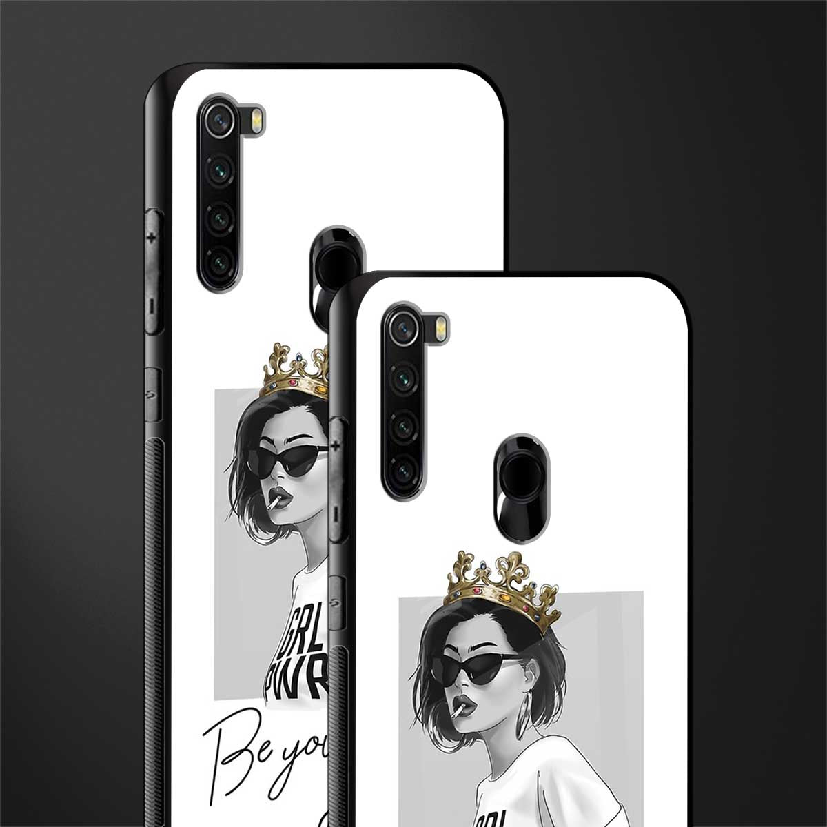 be your queen glass case for redmi note 8 image-2