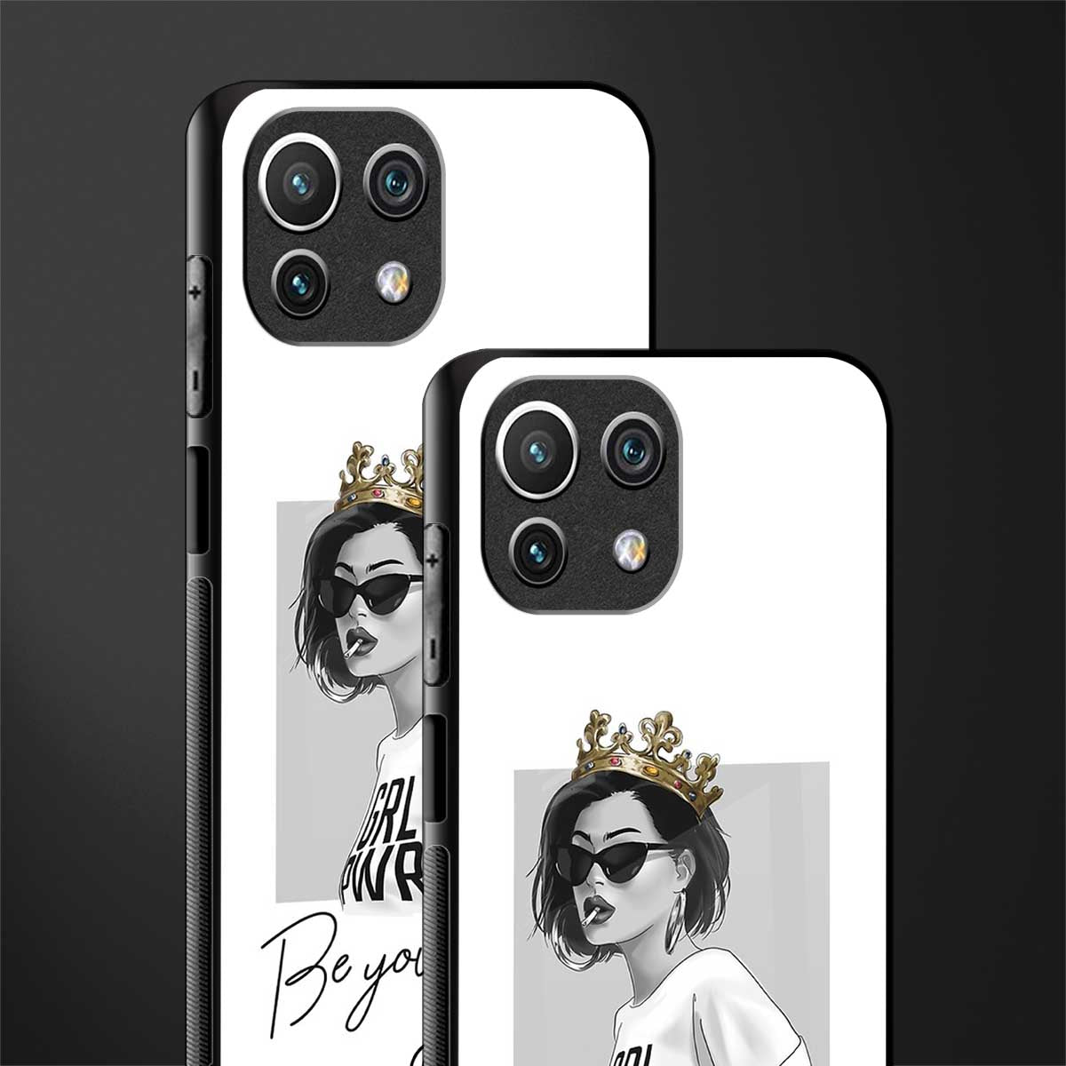 be your queen glass case for mi 11 lite image-2