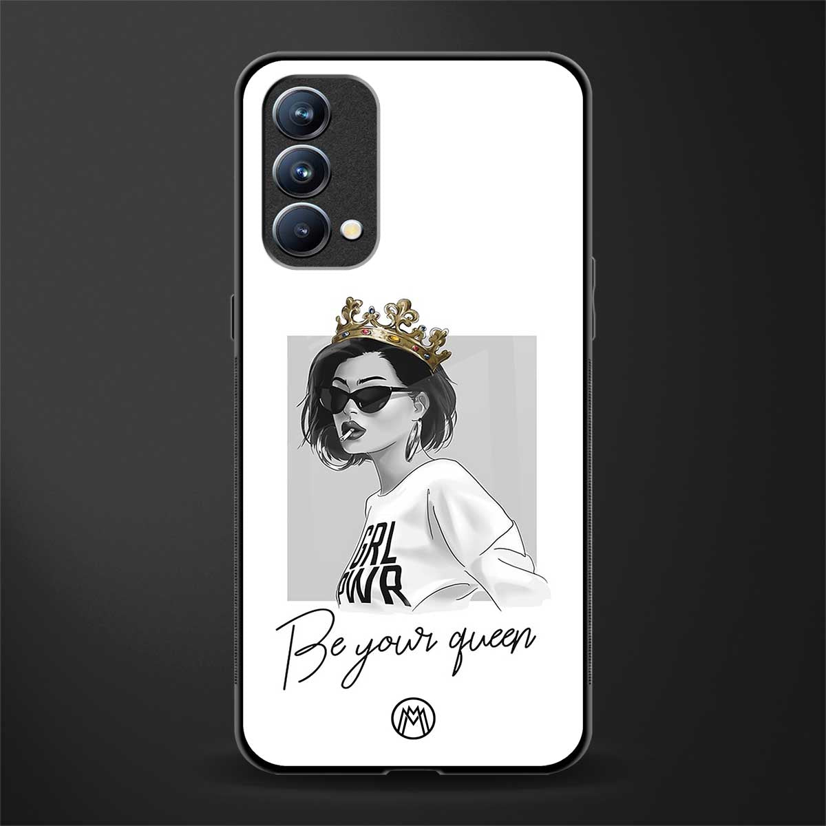 be your queen glass case for oppo f19 image