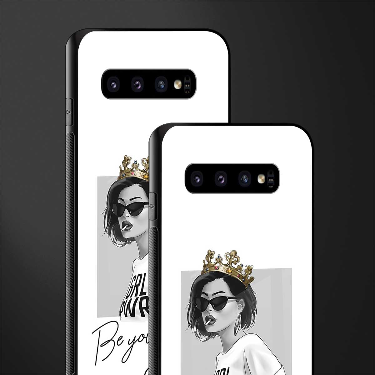 be your queen glass case for samsung galaxy s10 plus image-2