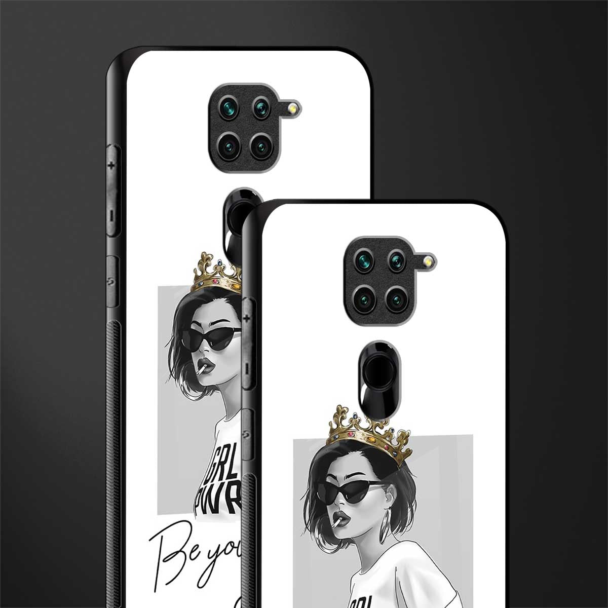be your queen glass case for redmi note 9 image-2