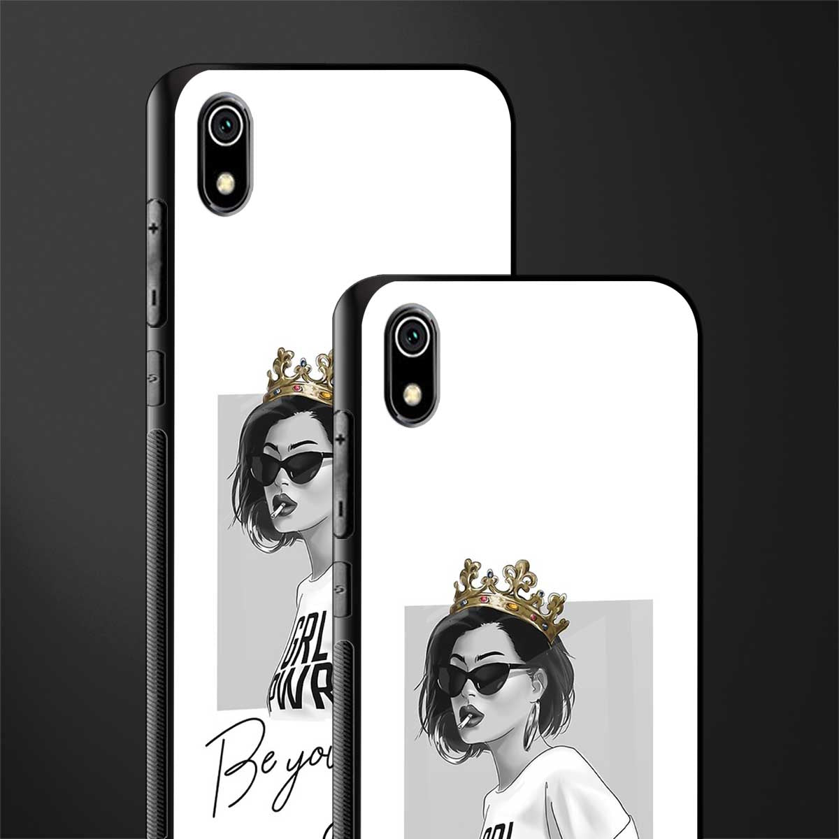 be your queen glass case for redmi 7a image-2