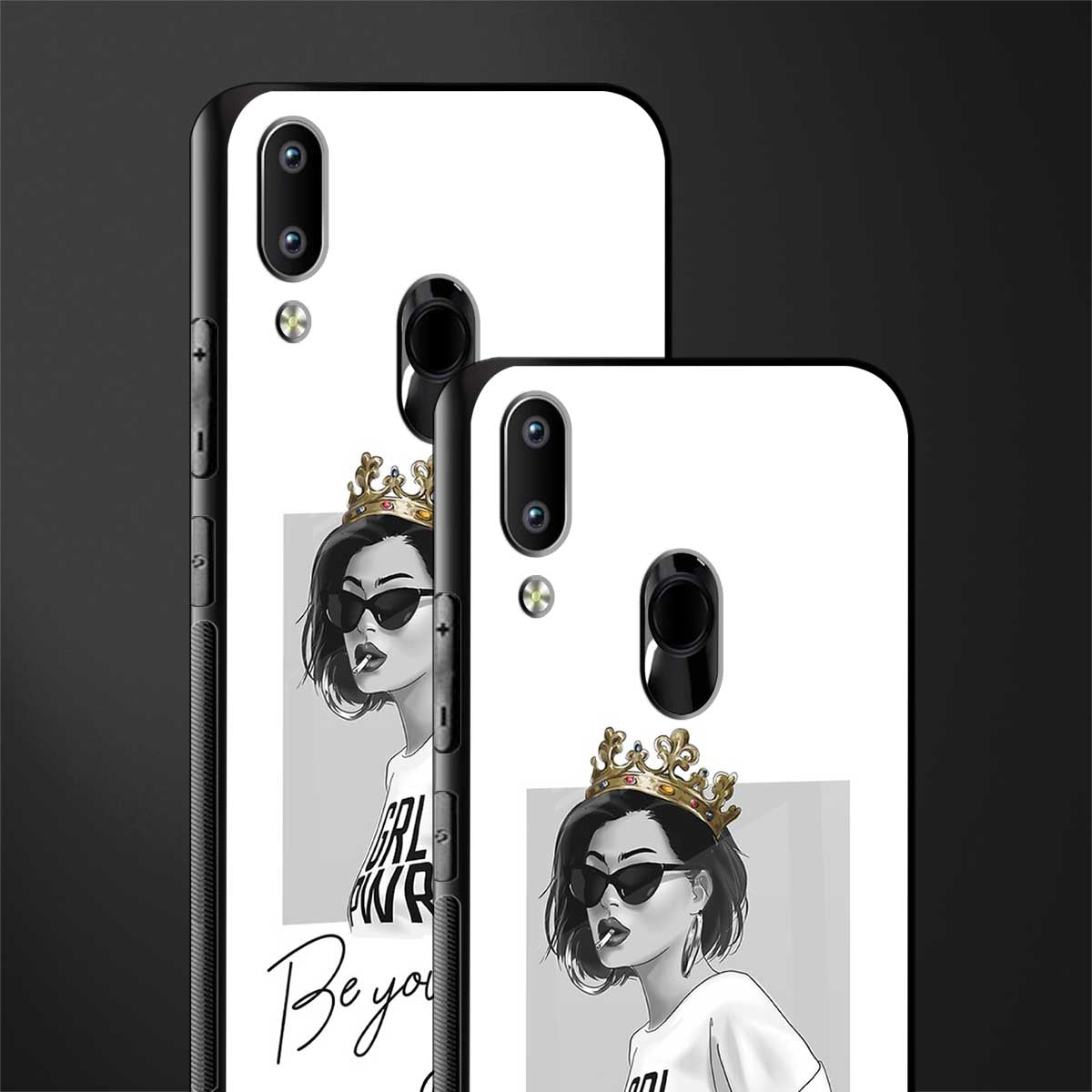 be your queen glass case for vivo y91 image-2