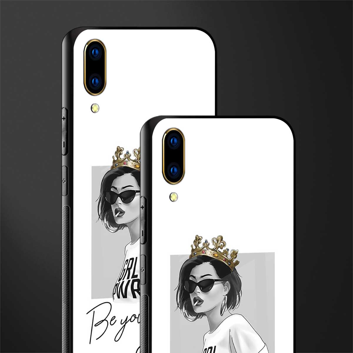 be your queen glass case for vivo v11 pro image-2