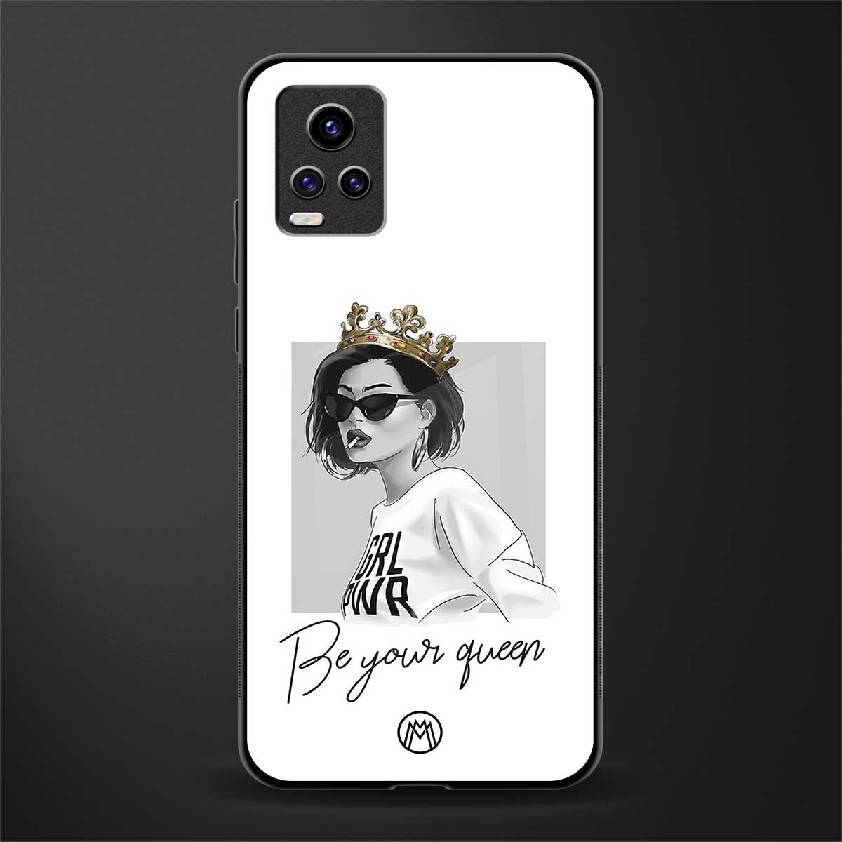 be your queen glass case for vivo v20 image
