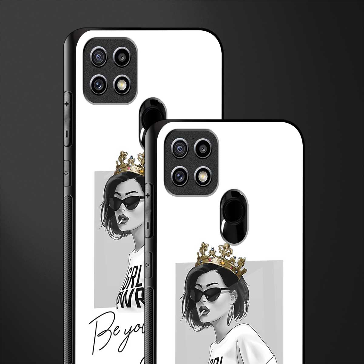be your queen glass case for oppo a15s image-2