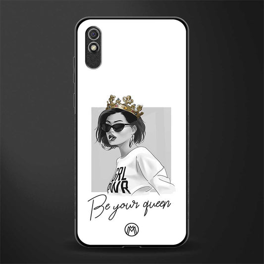 be your queen glass case for redmi 9a image