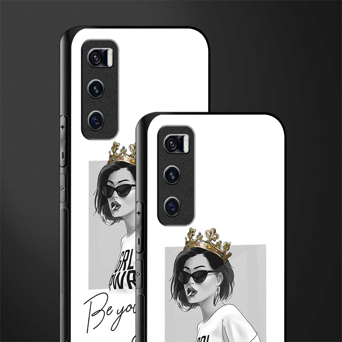 be your queen glass case for vivo v20 se image-2