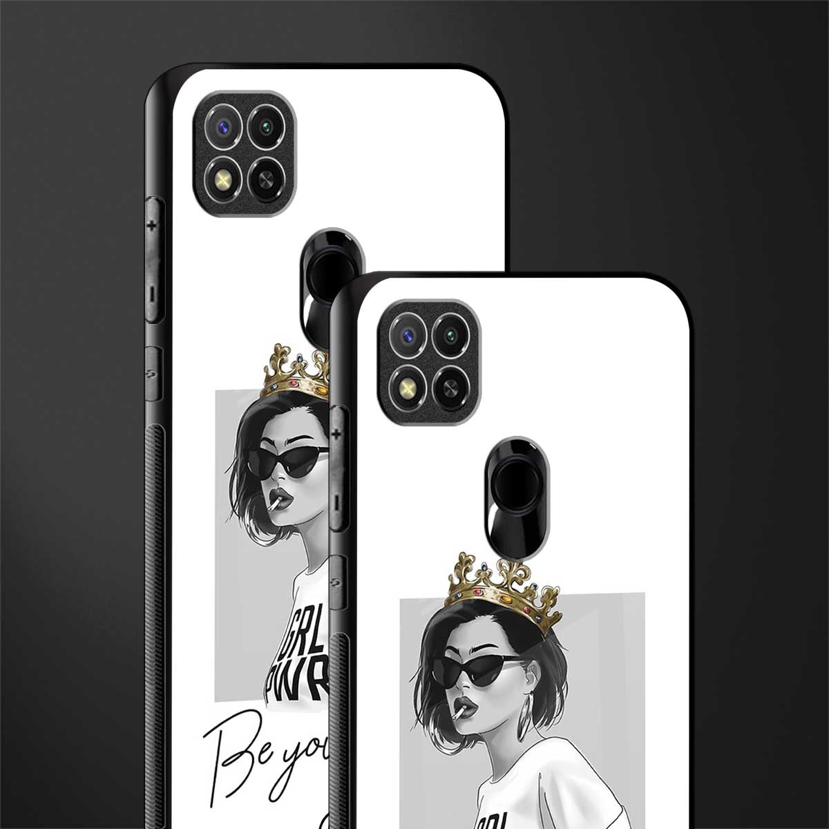 be your queen glass case for redmi 9c image-2