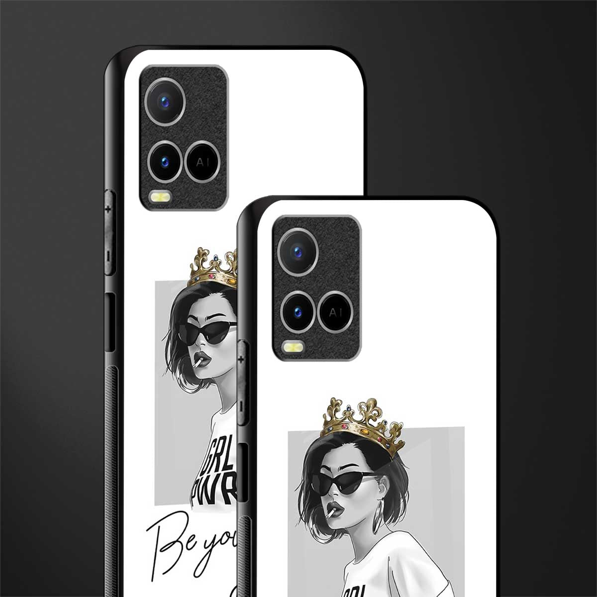 be your queen glass case for vivo y33s vivo y33t image-2