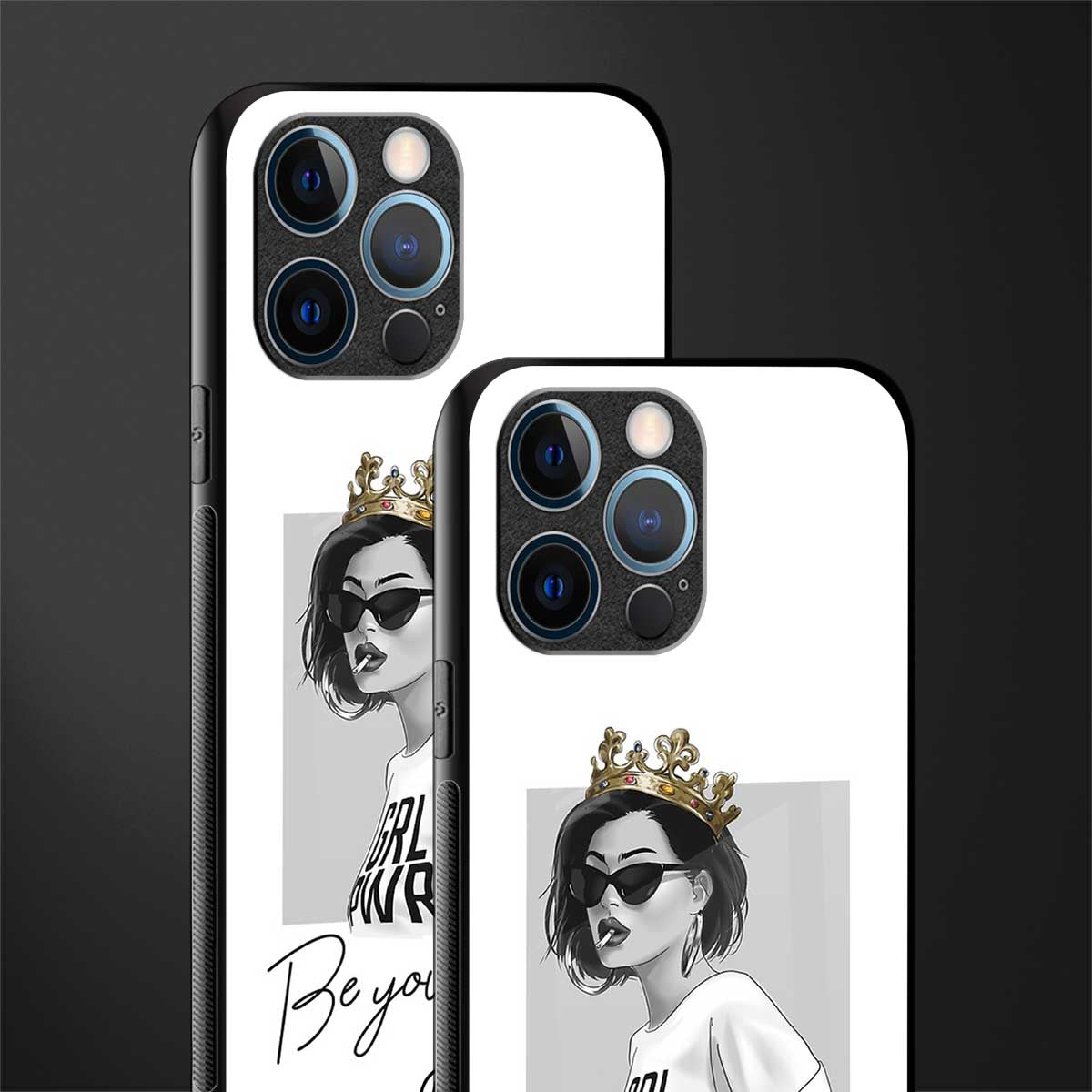 be your queen glass case for iphone 12 pro image-2
