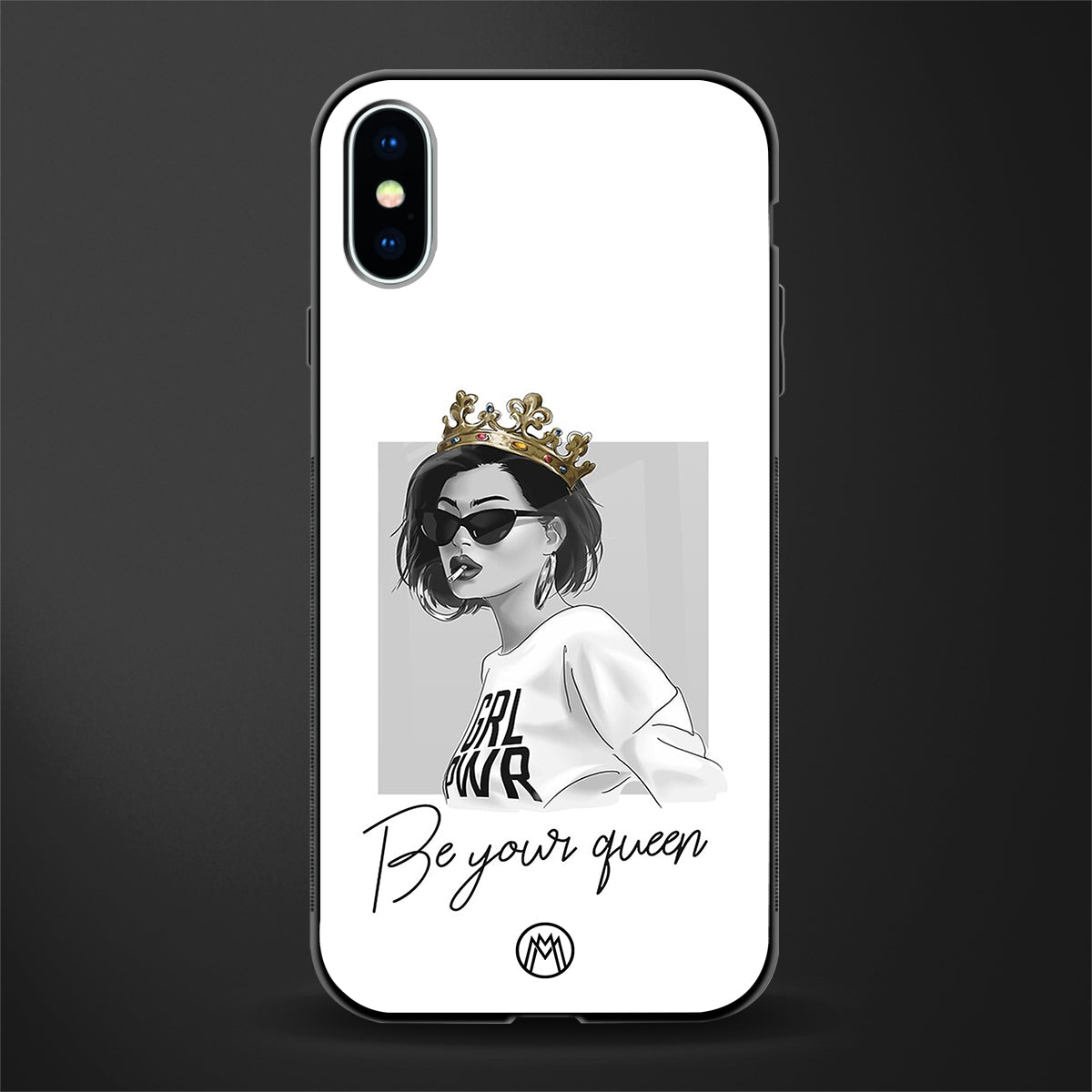 be your queen glass case for iphone xs image