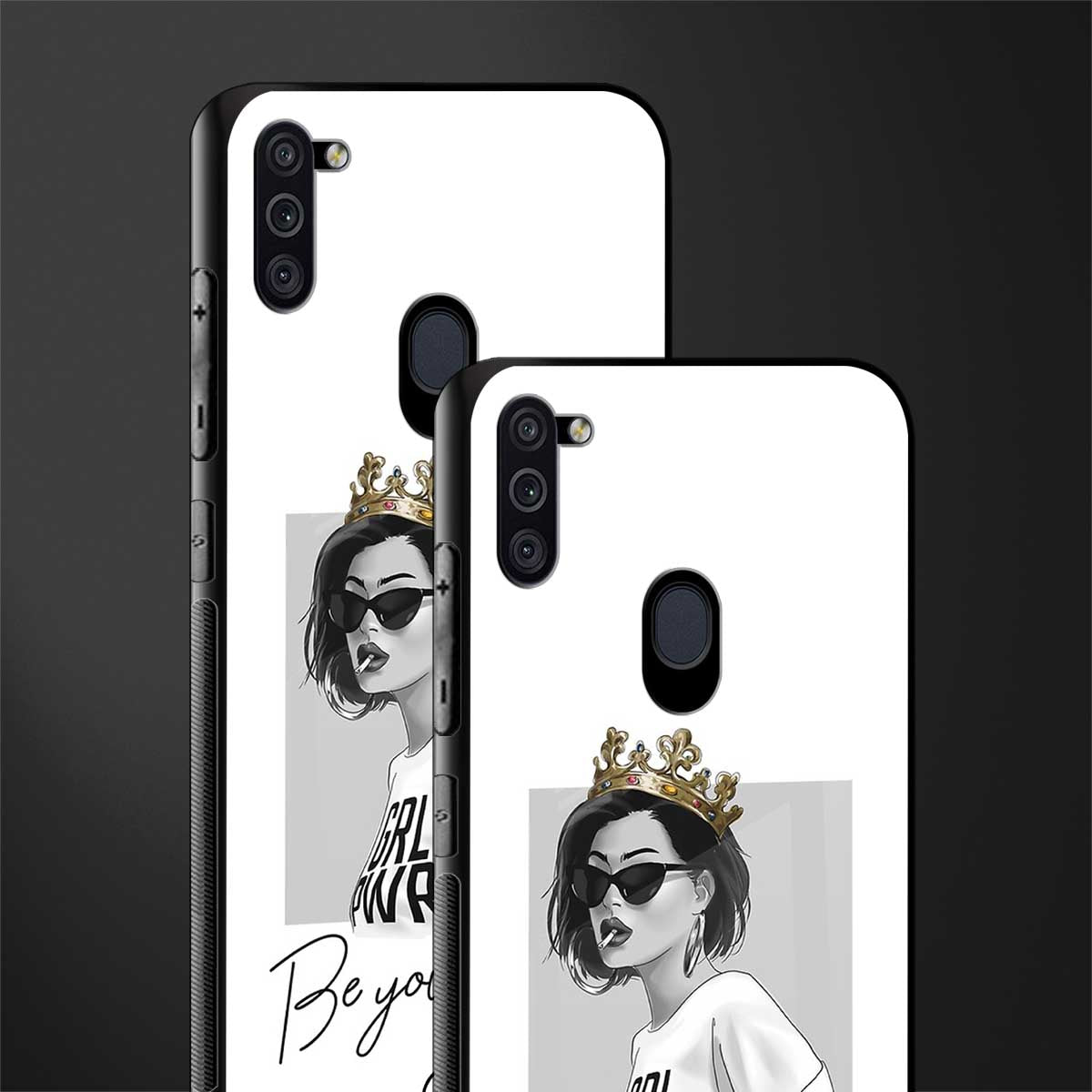 be your queen glass case for samsung galaxy m11 image-2