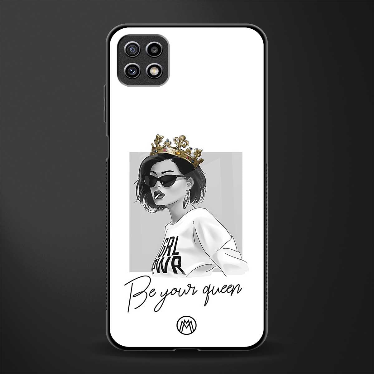 be your queen back phone cover | glass case for samsung galaxy f42