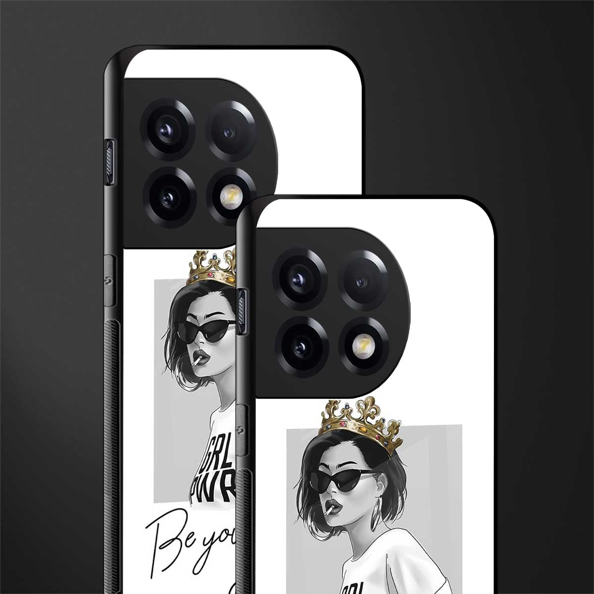 be your queen back phone cover | glass case for oneplus 11r