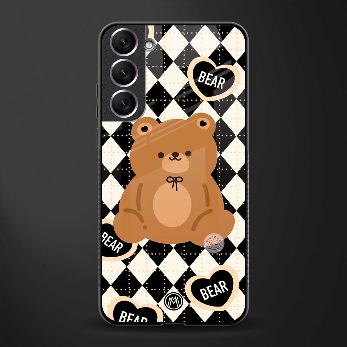bear uniform pattern glass case for samsung galaxy s21 plus image