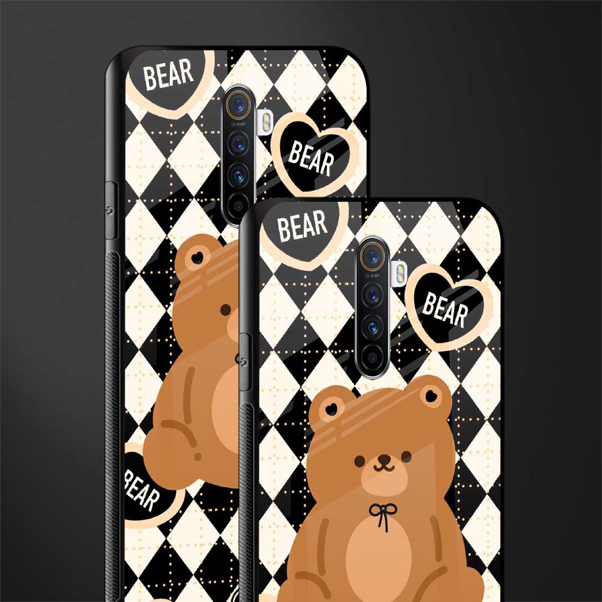 bear uniform pattern glass case for realme x2 pro image-2