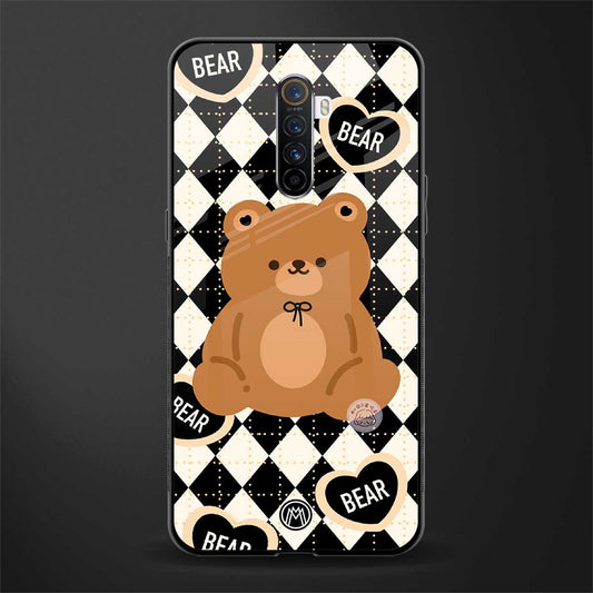 bear uniform pattern glass case for realme x2 pro image