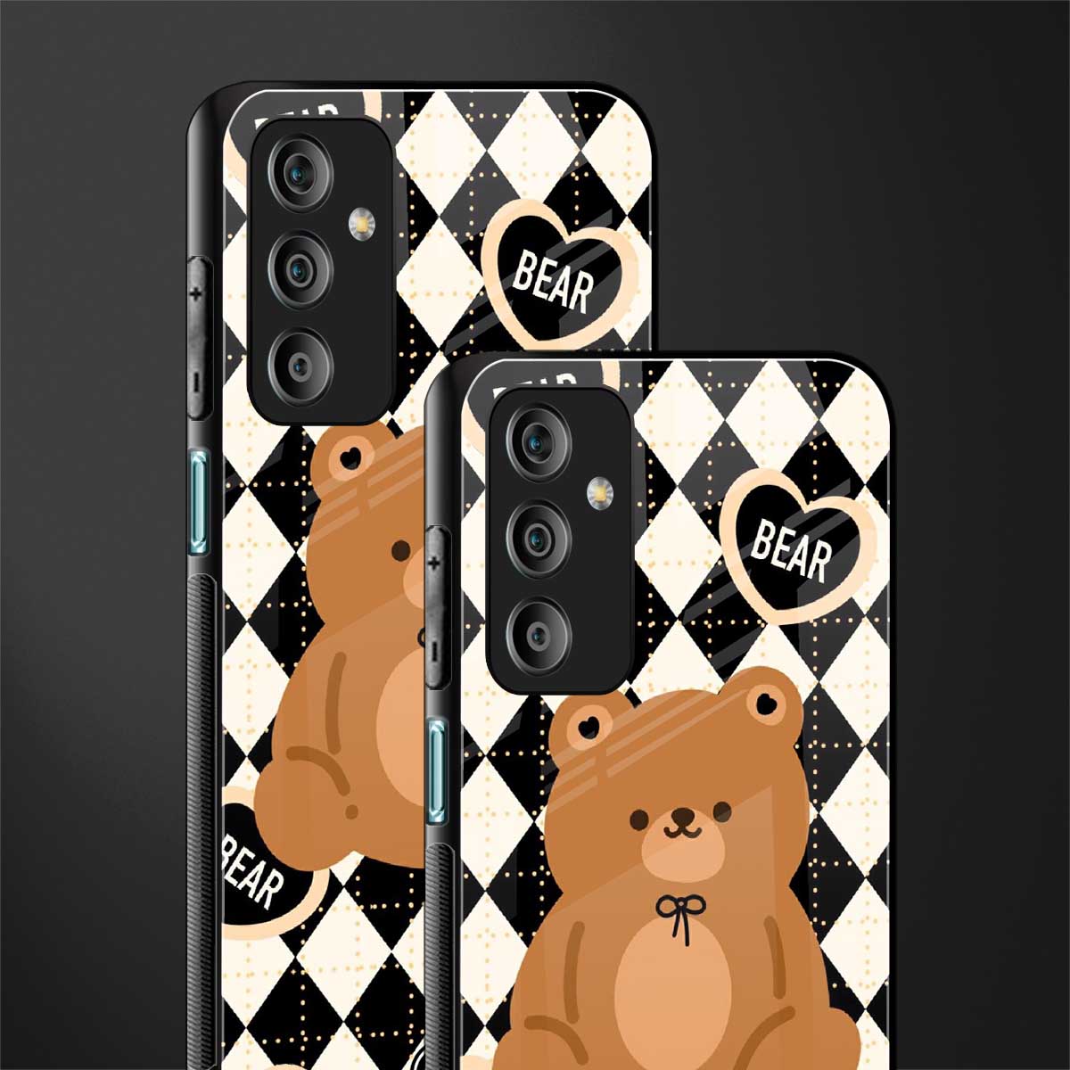 bear uniform pattern back phone cover | glass case for samsung galaxy f23 5g
