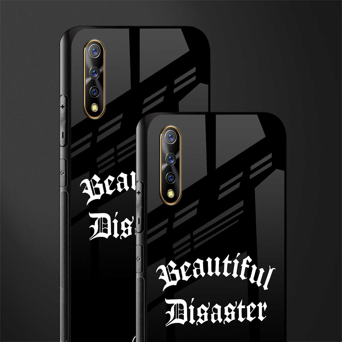 beautiful disaster glass case for vivo z1x image-2