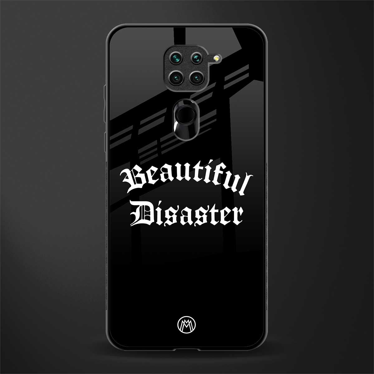 beautiful disaster glass case for redmi note 9 image